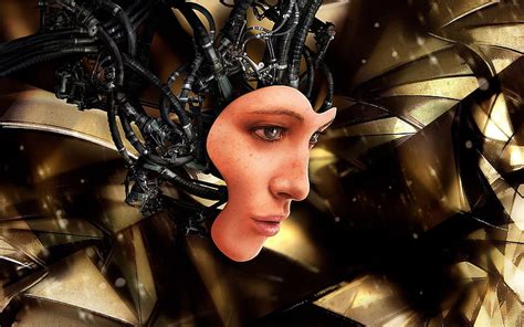 Hd Wallpaper Sci Fi Cyborg Cgi Digital Art Face Robot Woman