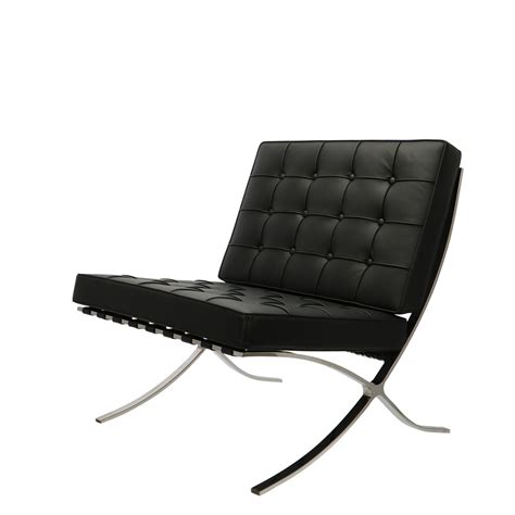 Contain special features such as buckles and straps, cushioned back support, and barcelona chair. Barcelona chair black | Popfurniture.com