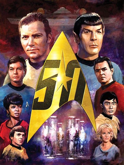 New Tos 50th Anniversary Art Prints Available Now Star Trek Art Star