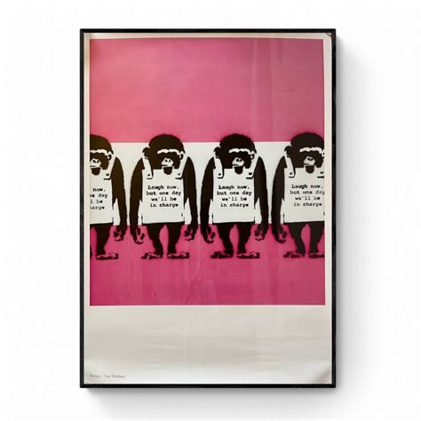 Official Poster Banksy Laugh Now Mocomuseum Strictly Limited Editio Lynart Store