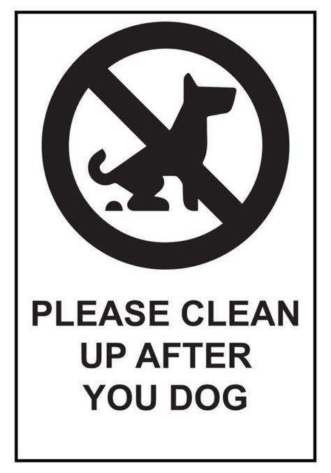 Please Clean Up After Your Dog Udesignsigns