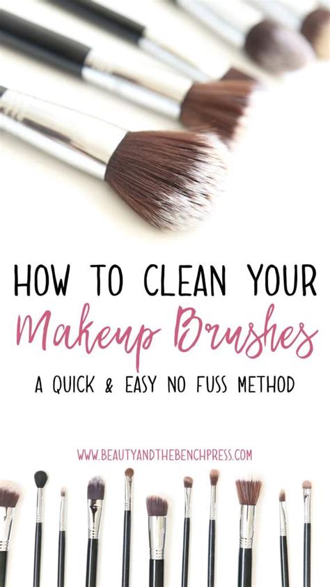 how to clean your makeup brushes beauty and the bench press