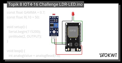 Topik Iot Challenge Ldr Led Ino Wokwi Arduino And Esp Simulator My