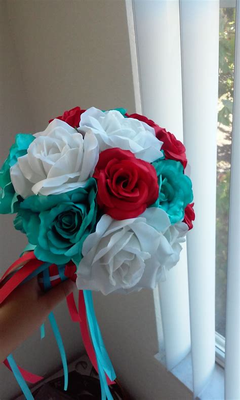Mismatched dusty rose and turquoise bridesmaid. Turquoise and Red Wedding decorations! - Weddingbee ...
