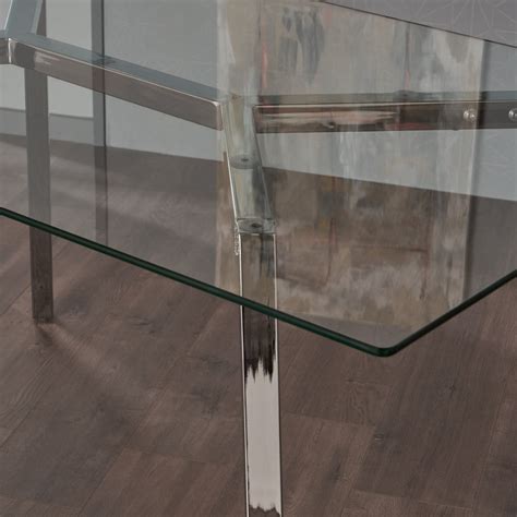 Tempered Glass Dining Table Nh517303 Noble House Furniture