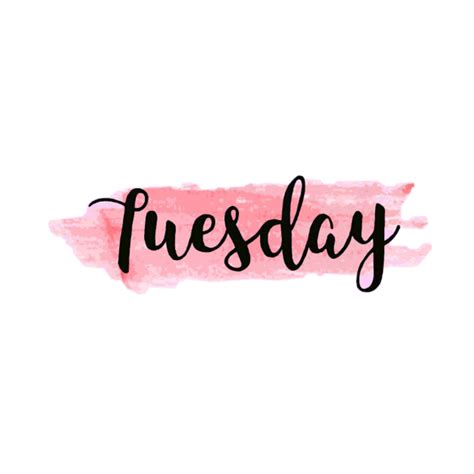 Tuesday Cute Soft Pink Aesthetic Sticker By Vampte3th