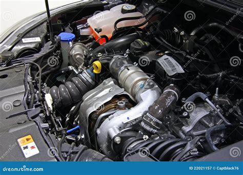 Engine Inside A Car Stock Image Image Of Fuel Internal 22021157