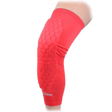Coolomg Honeycomb Pad Crash Proof Basketball Protective Gear Long Leg Knee Sleeve With Full Pads