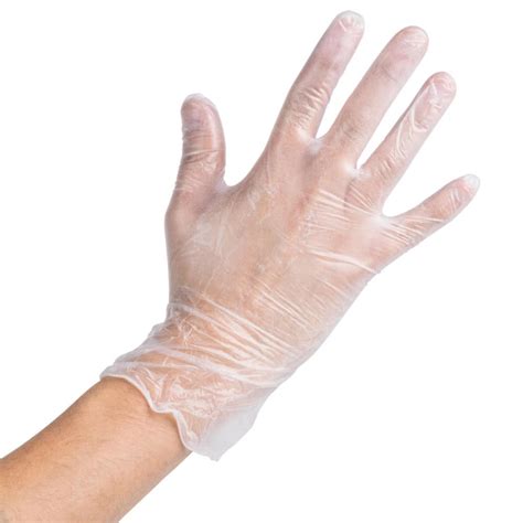 Lightly Powdered Clear Vinyl Gloves X Large Jobena