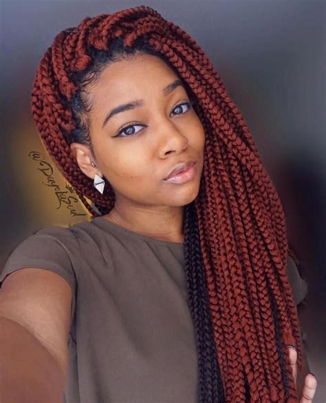 38 Quick And Easy Braided Hairstyles In 2020 Red Box Braids Crochet