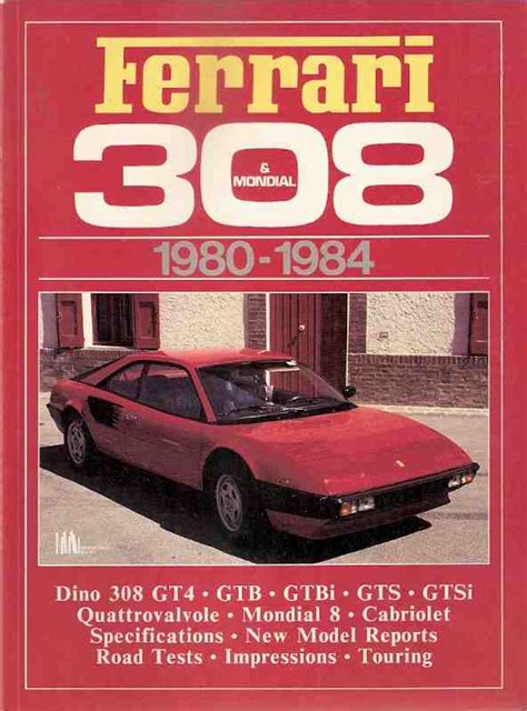 Ferrari 308 And Mondial 1980 1984 Frenky Autodokumentatie