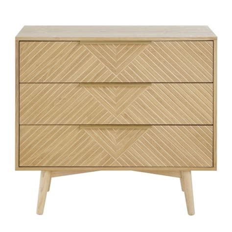 Commode 3 tiroirs sculptée Axelle Maisons du Monde