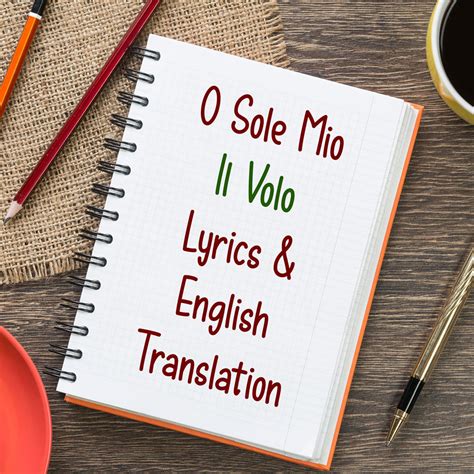 O Sole Mio Lyrics And English Translation Daily Italian Words