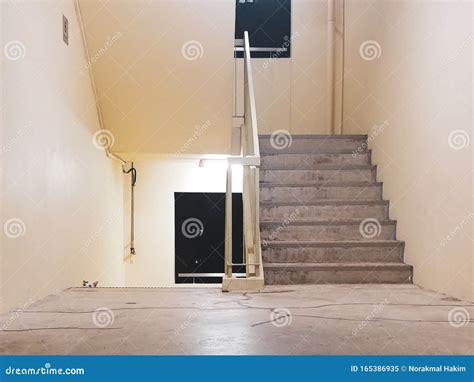 Apartment Stairwell With Cat Stock Image Image Of Window Stair