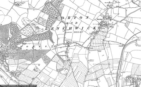 Historic Ordnance Survey Map Of Norton 1884 1885