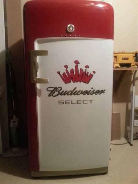 Budweiser Vintage Fridge Vintage Refrigerator Custom Refrigerator