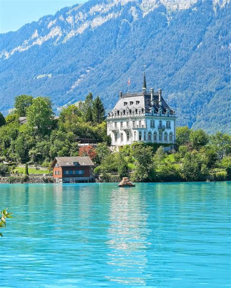Iseltwald Lake Brienz Switzerland Stunning View Travel Around The
