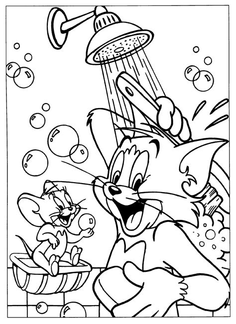Jerry E Tom Comendo Melancia Para Colorir Imprimir E Desenhar Colorirme