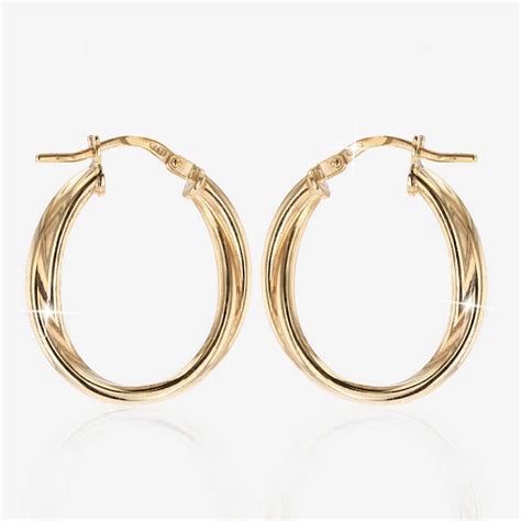 18ct Gold Vermeil On Silver Entwined Hoop Earrings Warren James