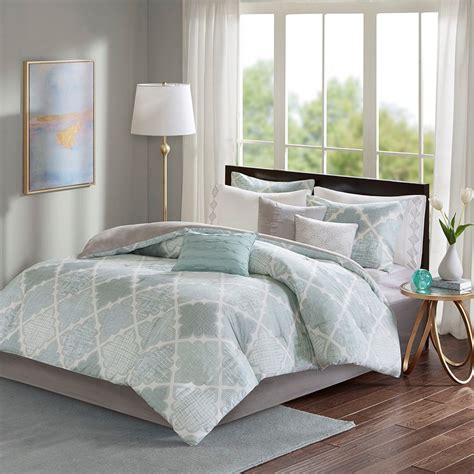 Kai Embellished Aqua King Comforter Set Carons Beach House