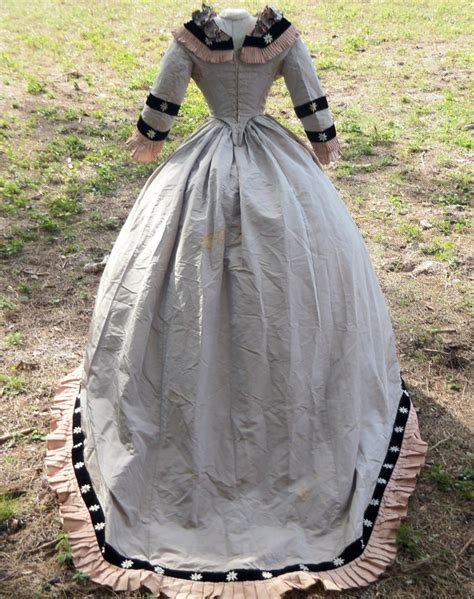 Original Civil War Era Ball Gown C 1860s Ebay Fashion Vintage