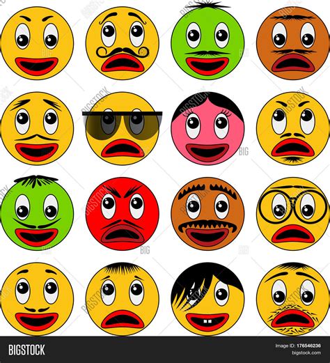 Abstract Emoticon Vector And Photo Free Trial Bigstock