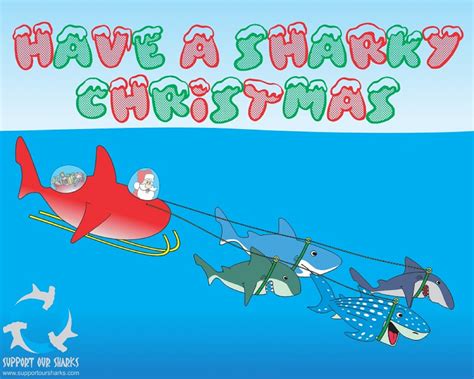 Each of our images was carefully chosen for quality and is free to download. Have a Sharky Christmas - Shark cartoons by Support Our Sharks