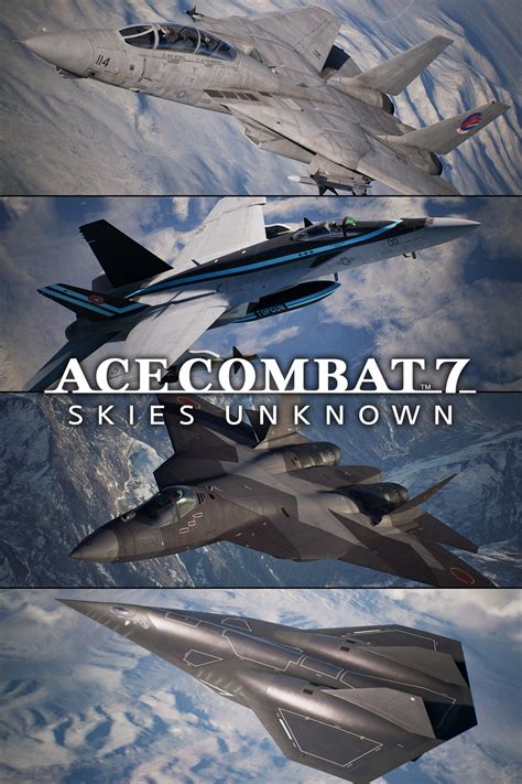 Ace Combat 7 Skies Unknown Top Gun Maverick Aircraft Set Pc W