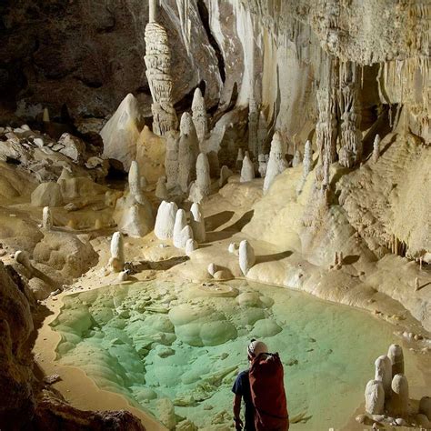 Lechuguilla é Uma Das Cavernas Do Carlsbad Caverns National Park New