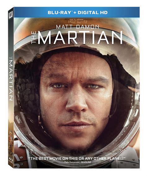 The Martian With Matt Damon Hits Blu Ray In January Deepest Dream