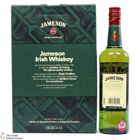 Jameson Irish Whiskey Triple Distilled And Glasses Auction The Grand