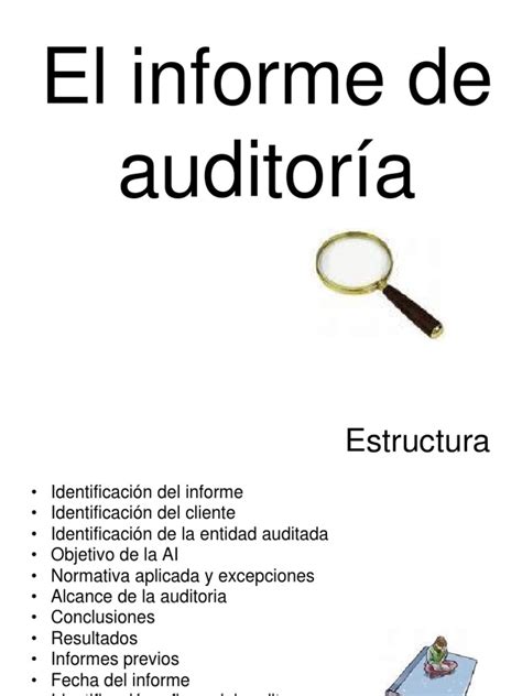 Estructura Del Informe De Auditoria Interna