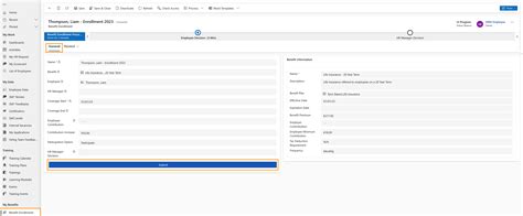 Self-Service Employee Benefit Enrollment