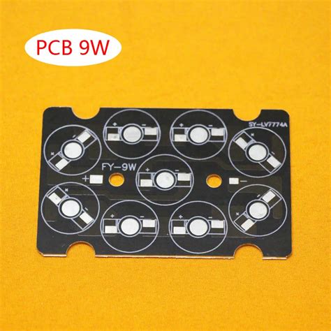 9w Led Pcb High Power Led Square Aluminum Plate Base Circuit Board