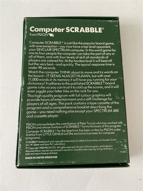 Sinclair Zx Spectrum X 3 Make A Chip Scrabble Survival Cassette Boxed