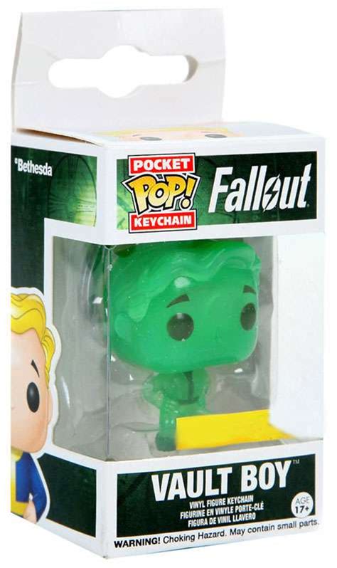 Funko Fallout Pocket Pop Games Vault Boy Exclusive Keychain Glow In The