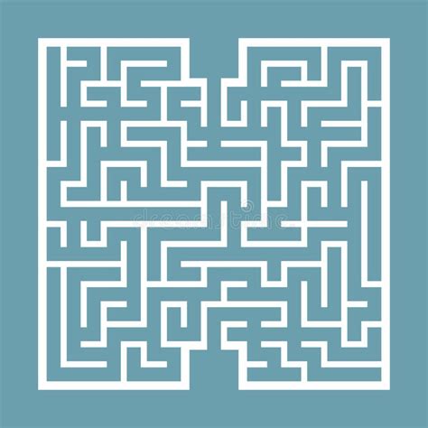 Abstract Square Maze Game For Kids Puzzle For Children Find The