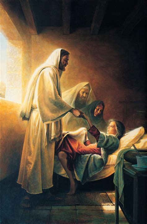 Jesus Blessing Jairuss Daughter Christ Raising The Daughter Of Jairus