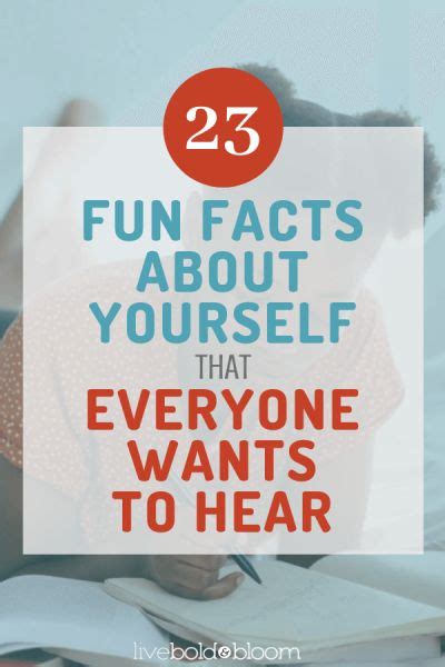 51 Fun Facts About Yourself That Everyone Wants To Hear Fun Facts