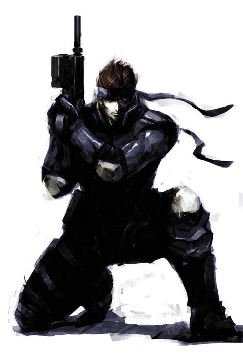 Solid Snake By Naratani Metal Gear Series Concept Art