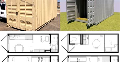 Foot Shipping Container Floor Plans Tiny House Living Container