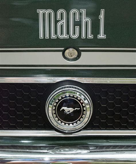 Mach 1 Mustang Badge Photograph By Thomas Woolworth Fine Art America