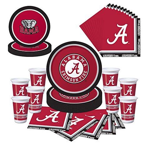 Alabama Crimson Tide Party Pack Plates Napkins Cups Alabama