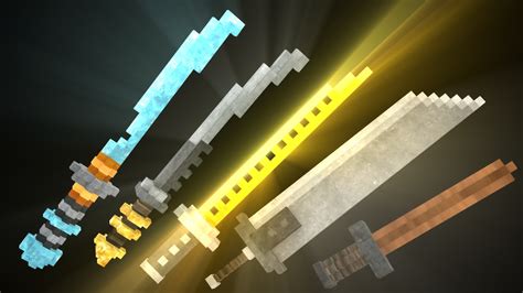 3d Swords Pack Screenshots Resource Packs Minecraft
