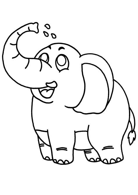 Dibujos De Elefante Animales Para Colorear Y Pintar Páginas Para