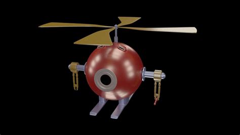 Robot Helicopter 3d Cgtrader