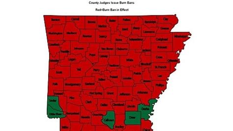 Burn Bans Remain In Place In 70 Arkansas Counties