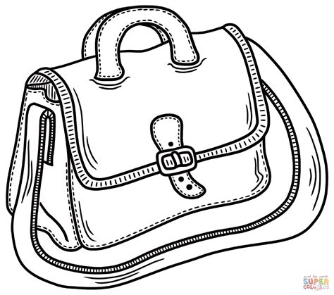 School Bag Coloring Page Free Printable Coloring Pages
