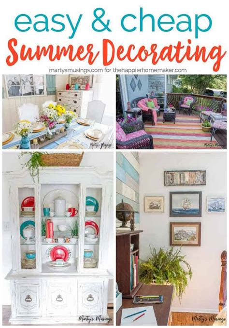 3 Easy And Cheap Summer Decorating Ideas The Happier Homemaker