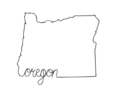 Printable Oregon State Art Print 8x10 Digital Wall Art T State Art